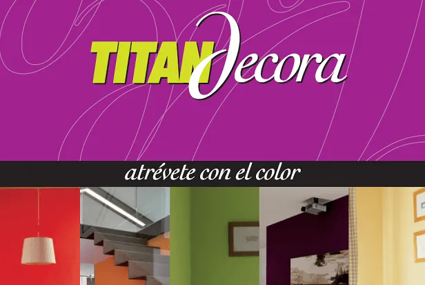 Titan Decora, combinación de colores en paredes