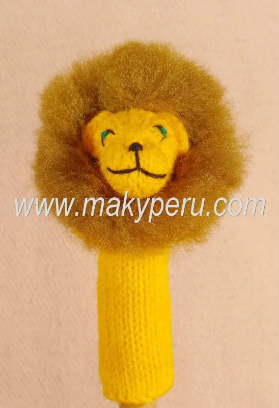 Como hacer un titere de leon con un calcetin - Imagui