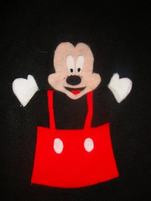 Cómo hacer un titere de Mickey Mouse - Imagui