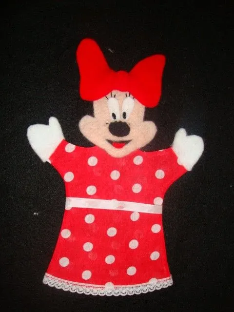 Como hacer un titere de Minnie Mouse - Imagui