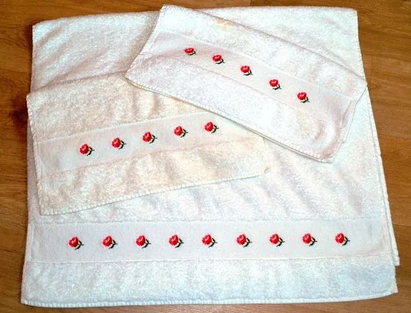 toallas de ba o bordadas | Aprender manualidades es facilisimo.com