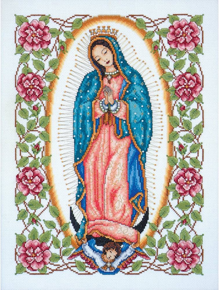 Tobin Caliente Our Lady of Guadalupe Counted Cross Stitch Kit :  Amazon.com.mx: Hogar y Cocina