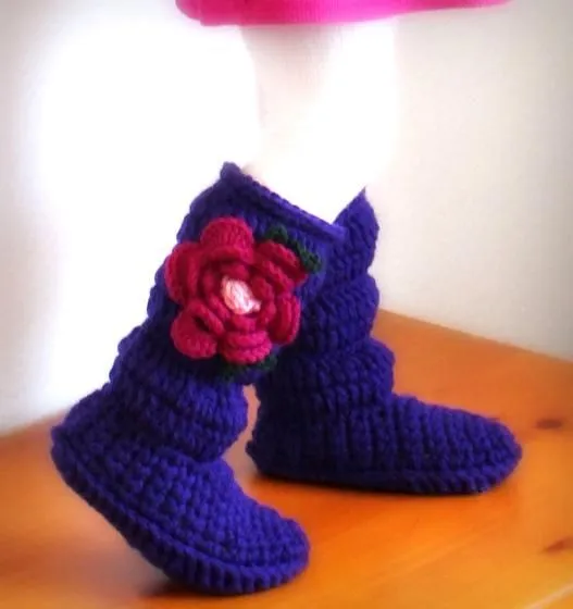 Toddler Cozy Crochet Boots - Knitting Patterns and Crochet ...