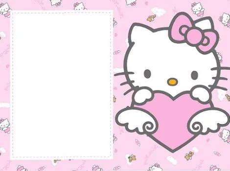 Invitaciónes gratis Hello Kitty para imprimir - Imagui
