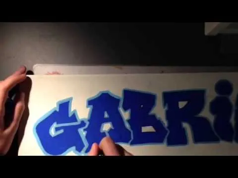 Toile graffiti Gabriel - YouTube