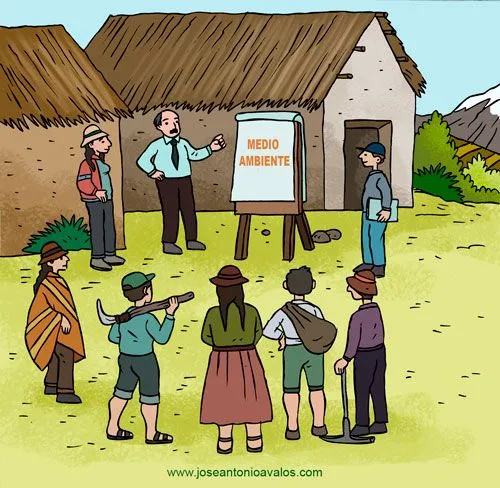 Dibujos de caricatura de comunidad rural - Imagui