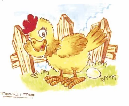 Umagenes de gallinas poniendo huevos en caricatures - Imagui