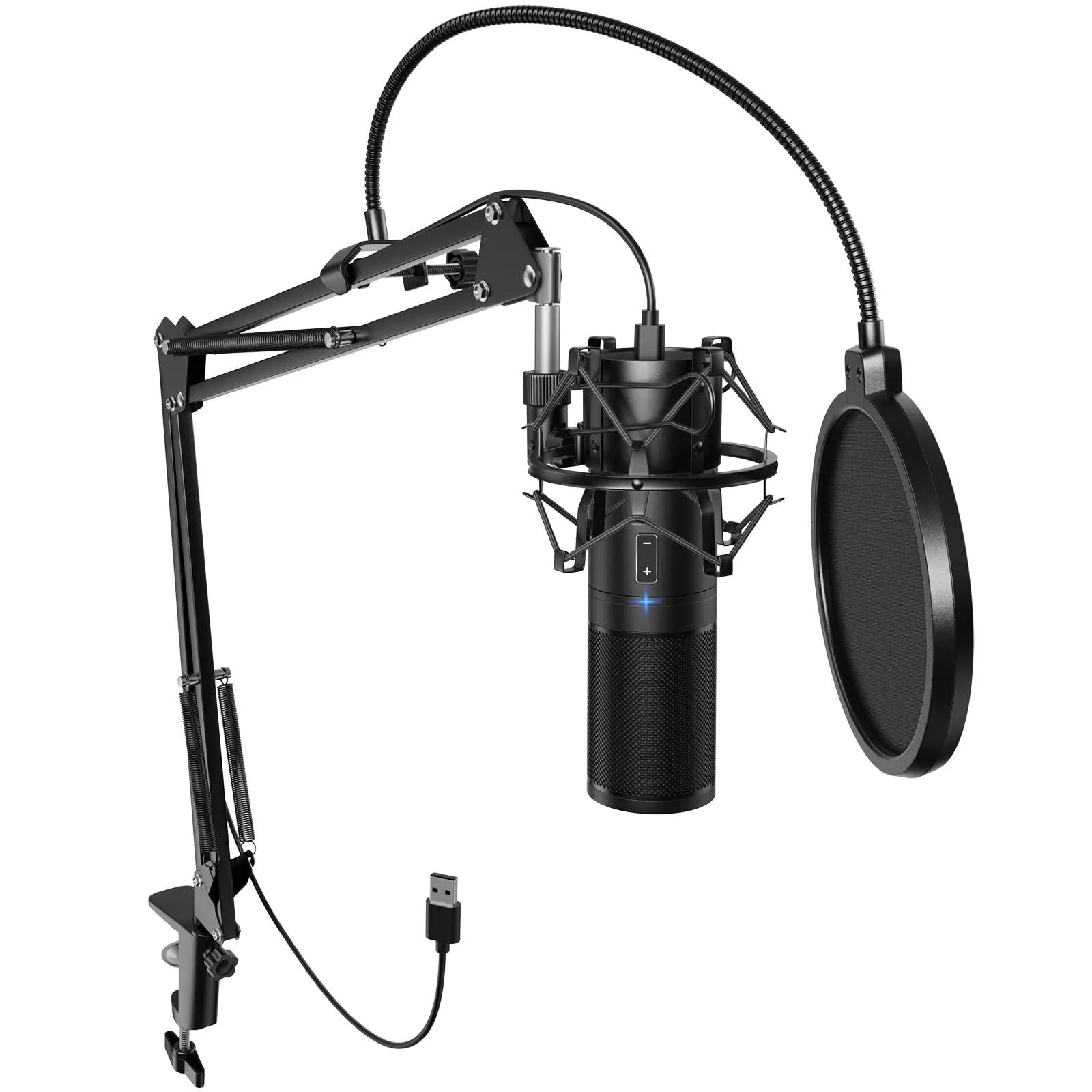 TONOR Kit de micrófono USB para computadora, Mic de Condensador de Podcast  para Juegos, vídeo de