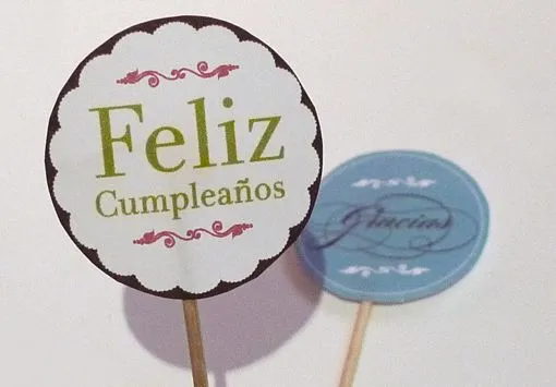 Proyecto. DIY Cupcake toppers « ChicaChic