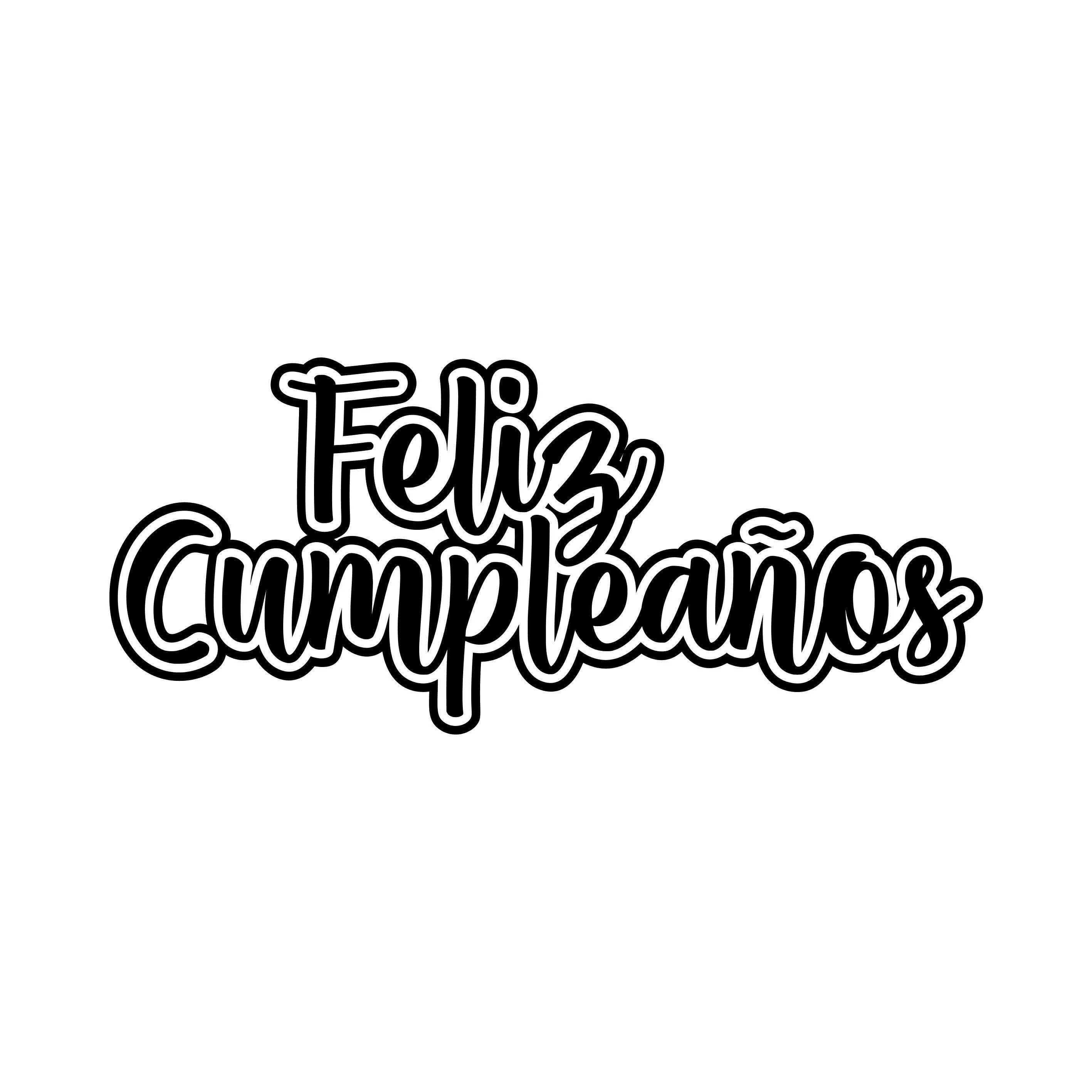 Topper feliz cumpleaños formato SVG for cricut and others - Etsy México