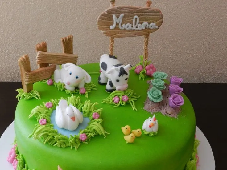 Torta de animales de la granja | party | Pinterest | Animales