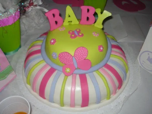 Torta baby shower fondant - Imagui