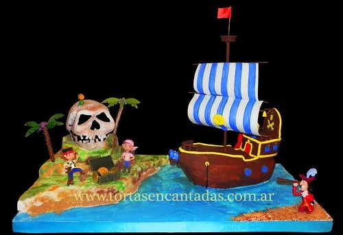 Jake and the Pirates Cake - Torta de Jake y los piratas en la isla ...