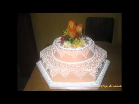 torta de bautismo - YouTube