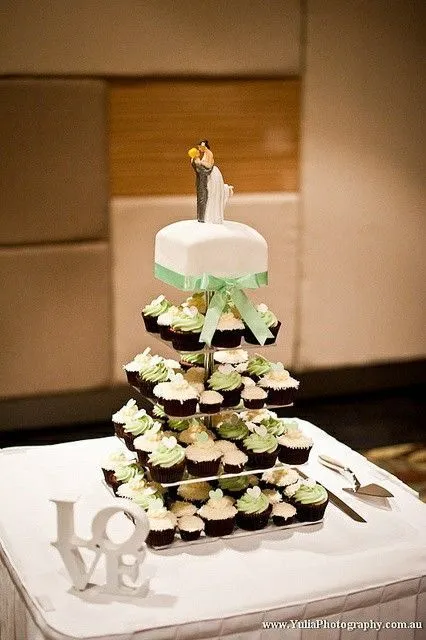 Torta para Bodas con cupcakes | Weddings | Pinterest | Bodas and ...