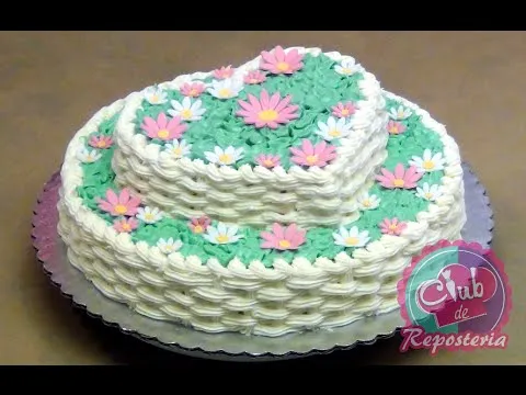 Torta Canasta de Flores - YouTube