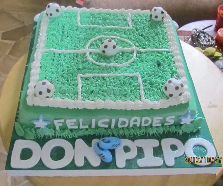 torta de cancha futbol | Cumpleaños niños | Pinterest | Futbol
