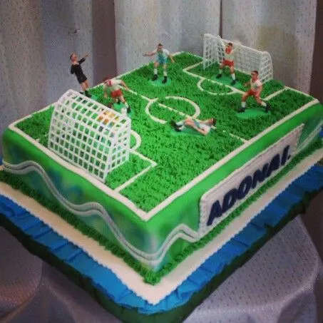 Torta cancha de futbol. | tortas | Pinterest