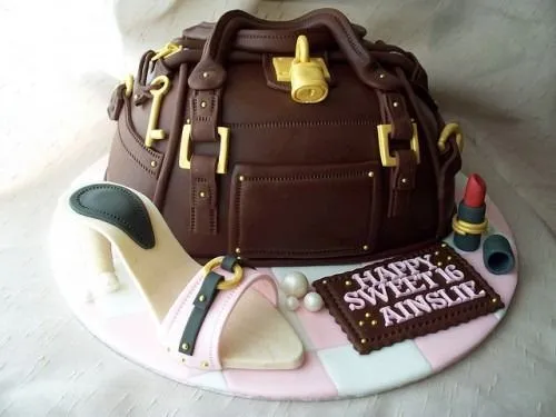 torta cartera creativa | Pasteles bolsas y zapatos | Pinterest | Cake