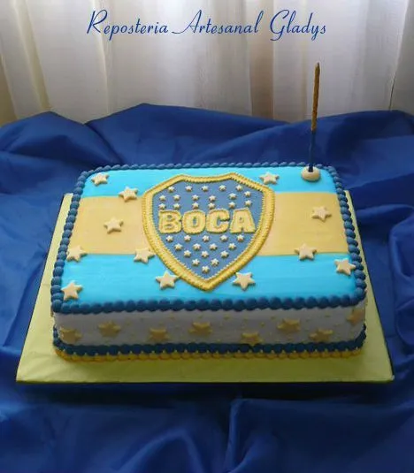 Torta Club Argentino Boca Juniors. Facebook: "Repostería Artesanal ...