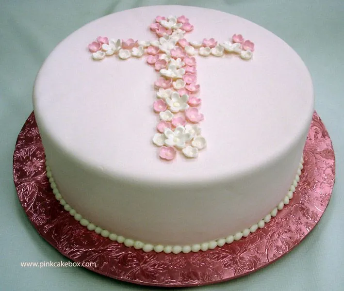Comunion cake | Fondant Cakes | Pinterest | Baptism Cakes ...
