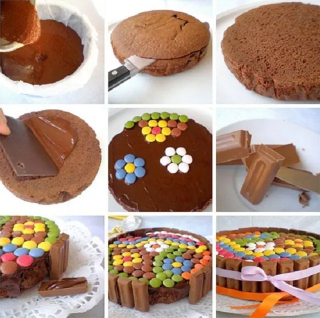 torta para cumpleaños de niños con golosinas y chocolates - Buscar ...