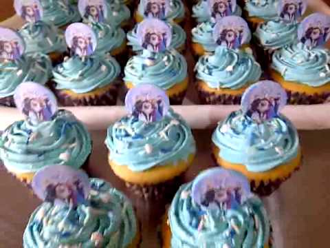torta cupcakes de frozen - YouTube