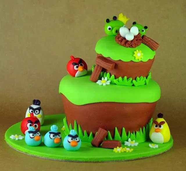 Imagenes de tortas decoradas de Angry Birds - Imagui