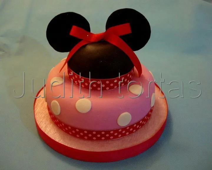 Torta decorada con fondant. Minnie Mouse | Tortas Infantiles ...