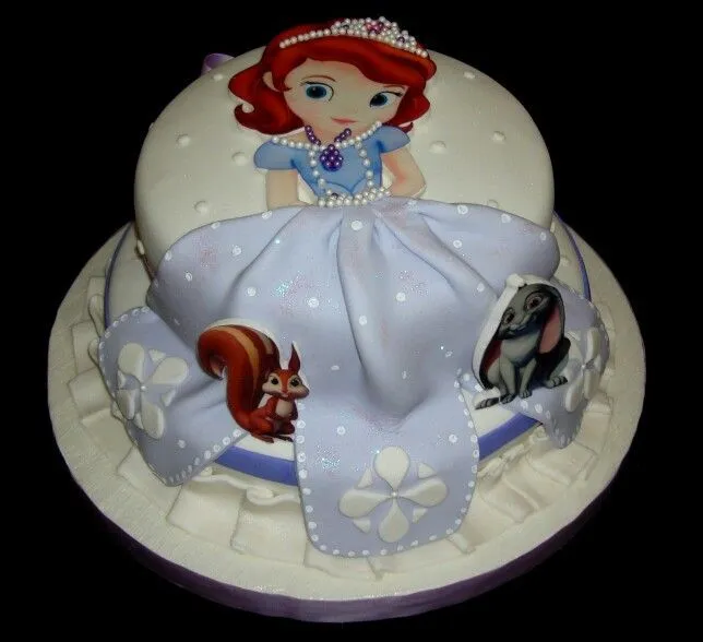 Torta decorada con fondant "Princesita Sofia" | Tortas Infantiles ...