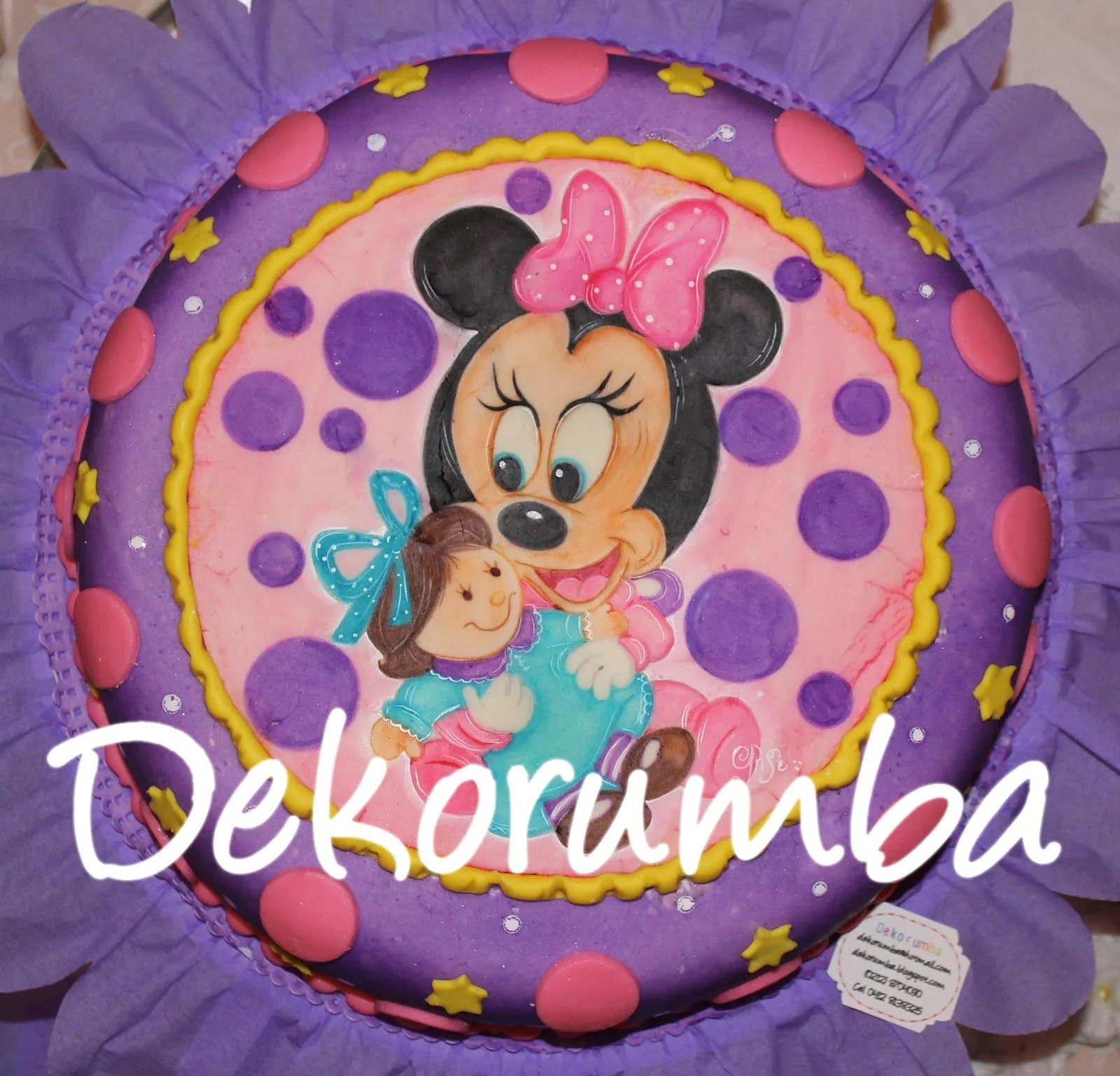 Torta decorada Minnie baby Disney - Imagui