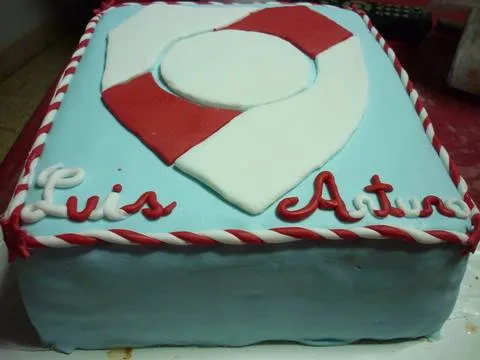 Torta escudo de River cumpleaños Luis y Arturo Receta de GRINGA ...