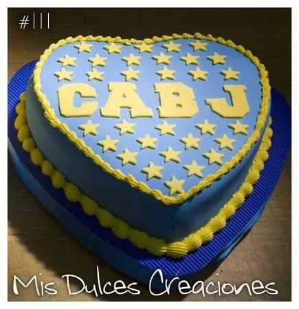Torta escudo Boca Juniors | Decoracion de tortas | Pinterest