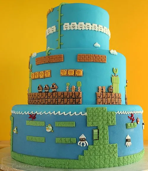 Torta estilo Super Mario Bros.