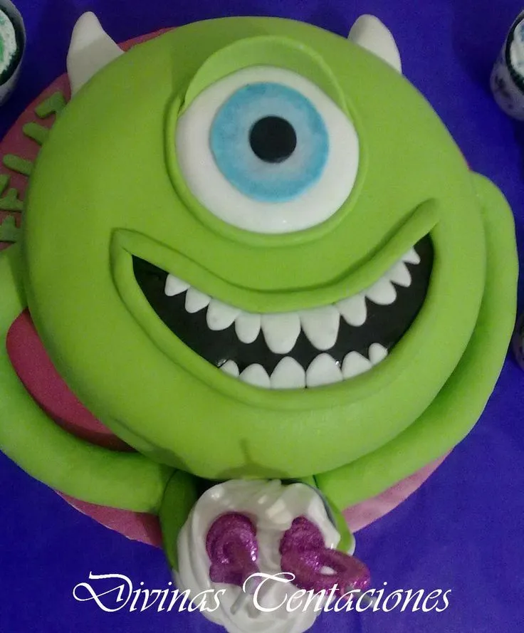 Torta Mike de Monsters Inc | Monsters University | Pinterest