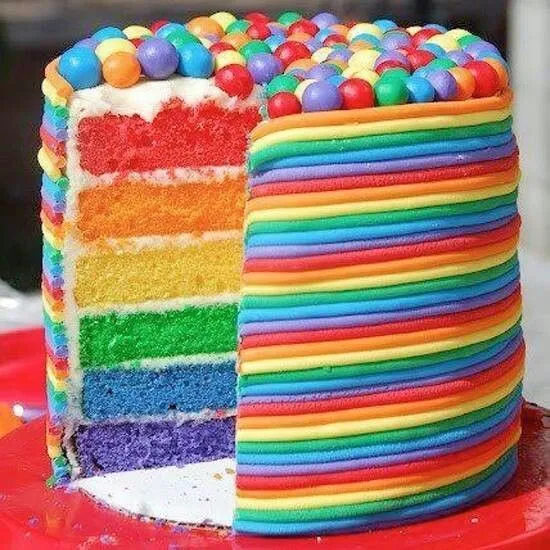 Torta mil colores | Dulce | Pinterest