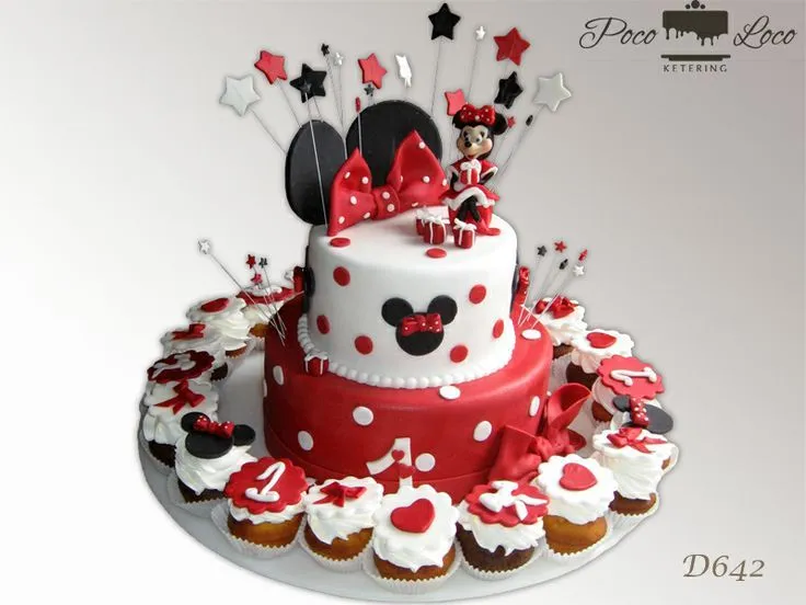 Torta Mini Maus mafini (Minnie Mouse torta) #MinnieMouseCake ...