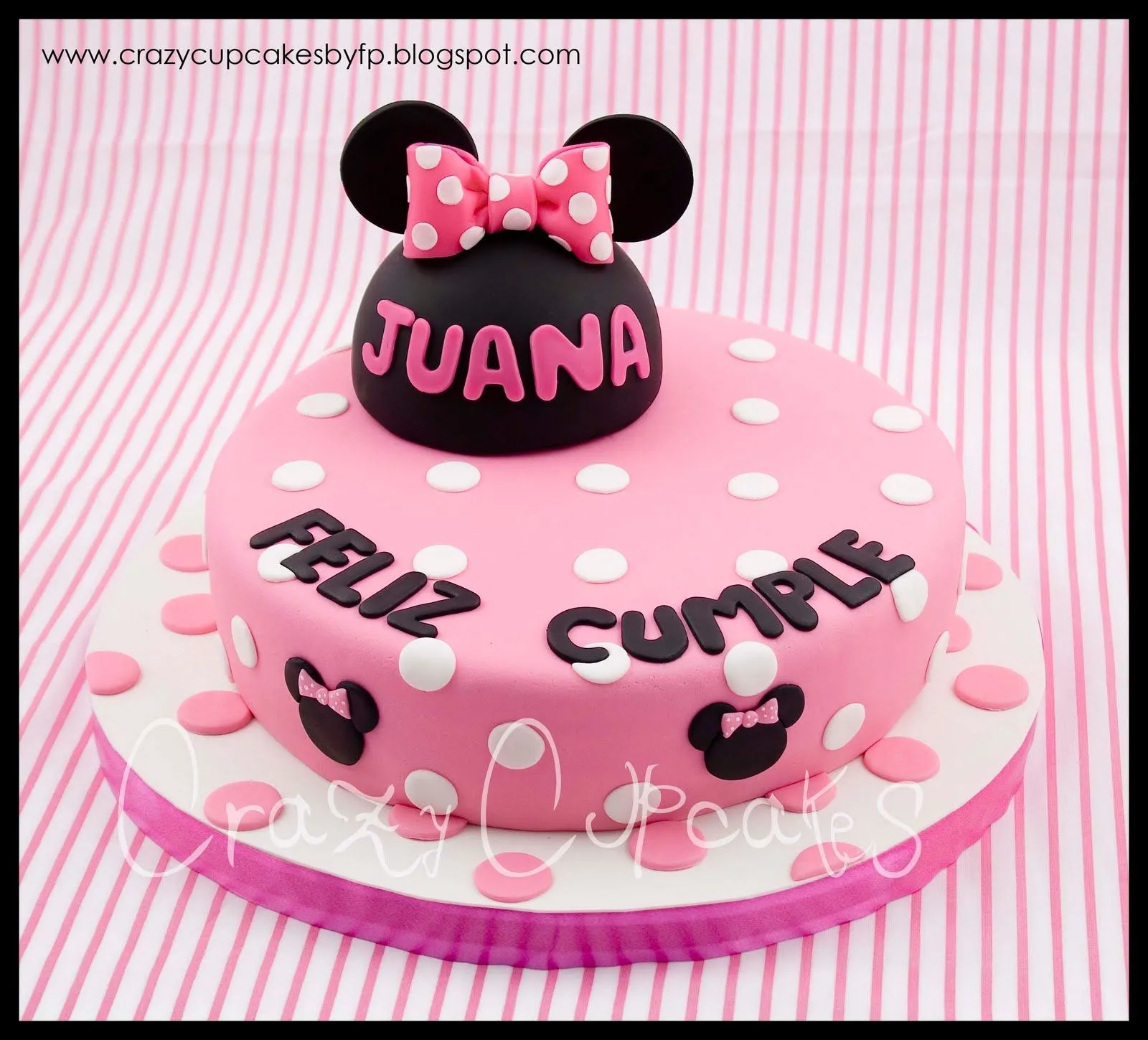 Crazy Cupcakes: Torta Minnie Mouse para Juana
