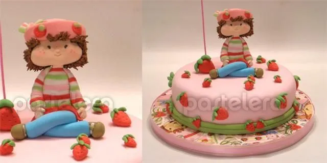 Imagenes de tortas de cumpleaños defrutillita cuadrada - Imagui