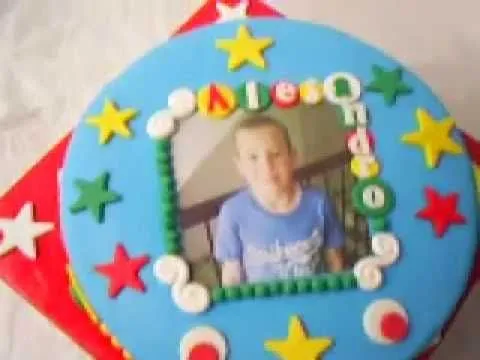 torta para niños en fondant - YouTube