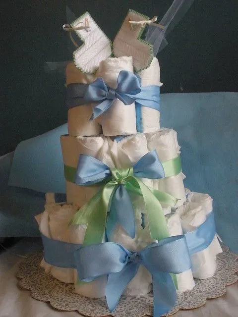 torta de pañales para baby shower | Flickr - Photo Sharing!