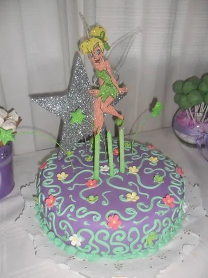 Torta pastel de Tinker Bell. | Diseño y decoracion de torta,pastel ...