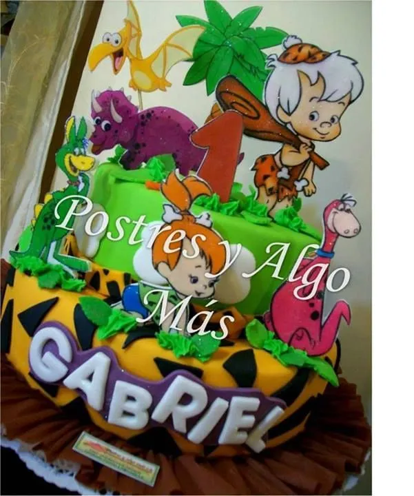 Torta de los picapiedras Bam Bam y Pebbles - Flintstones, Bam Bam ...