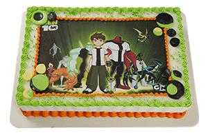  una torta con los principales personajes de la serie, hechos de ...