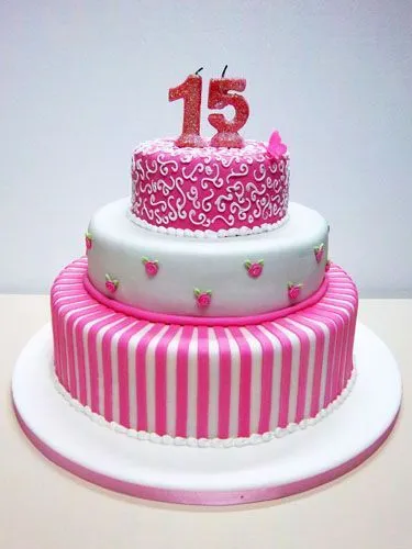 tortas para 15 años | Tortas de 15 años | Pinterest | Gris, Tartas ...
