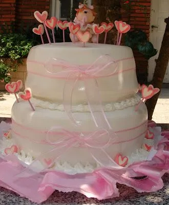 Tortas Artesanales y Decoradas: " TORTA INFANTIL - BAUTISMO NENA"