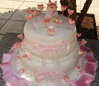 Tortas Artesanales y Decoradas: " TORTA INFANTIL - BAUTISMO NENA"
