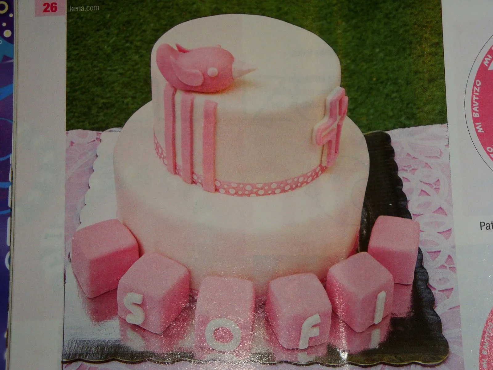 Modelos de tortas para bautizo de niña - Imagui