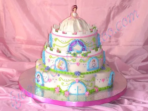Tortas de castillos de princesas de Disney - Imagui