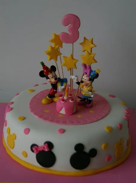 Cumpleaños con Mickey y Minnie | tartas y nubes de azúcar